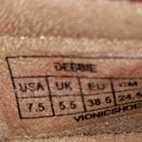 Vionic Debbie Burgandy leather Slip-On Flats - Picture 8 of 8